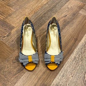 Seychelles polka dot heels